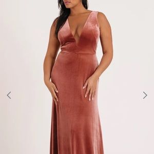 Jenny Yoo bridesmaid dress Logan in English Rose